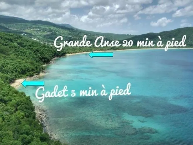 Appartement Haut De Villa Bel Bo & Bas De Villa Tibo Acces Mer Deshaies